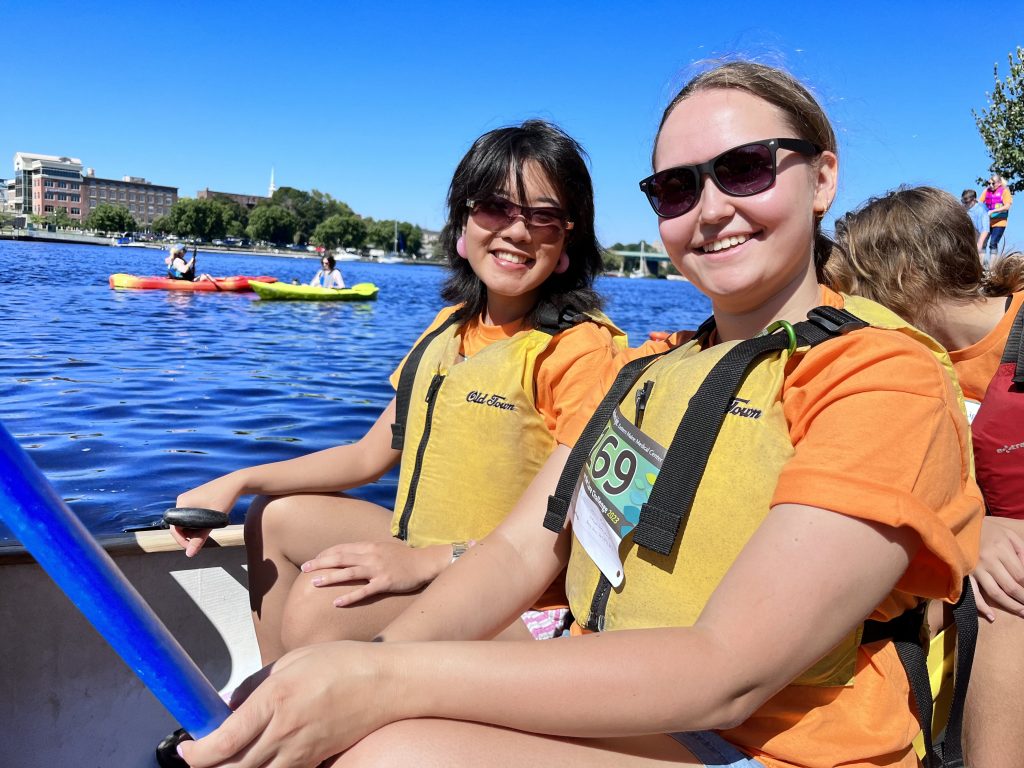 Students Kayaking on the Penobscot River