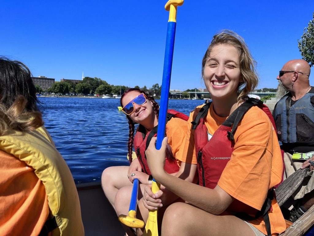 Students Kayaking on the Penobscot River