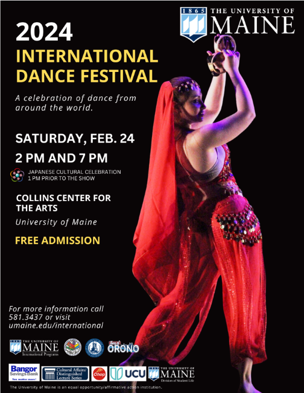International Dance Festival 2024 A celebration of dance from around the world. Collins Center for the Arts Saturday February 24. 20th Annaversary
