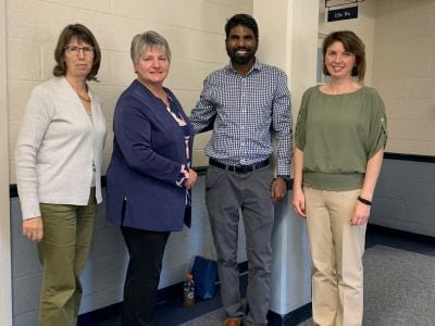 (L-R) Sarah Joughin, Mireille LeGal, Asif Sharazi, and Orlina Boteva.