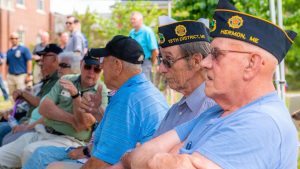 A photo of veterans attending an event