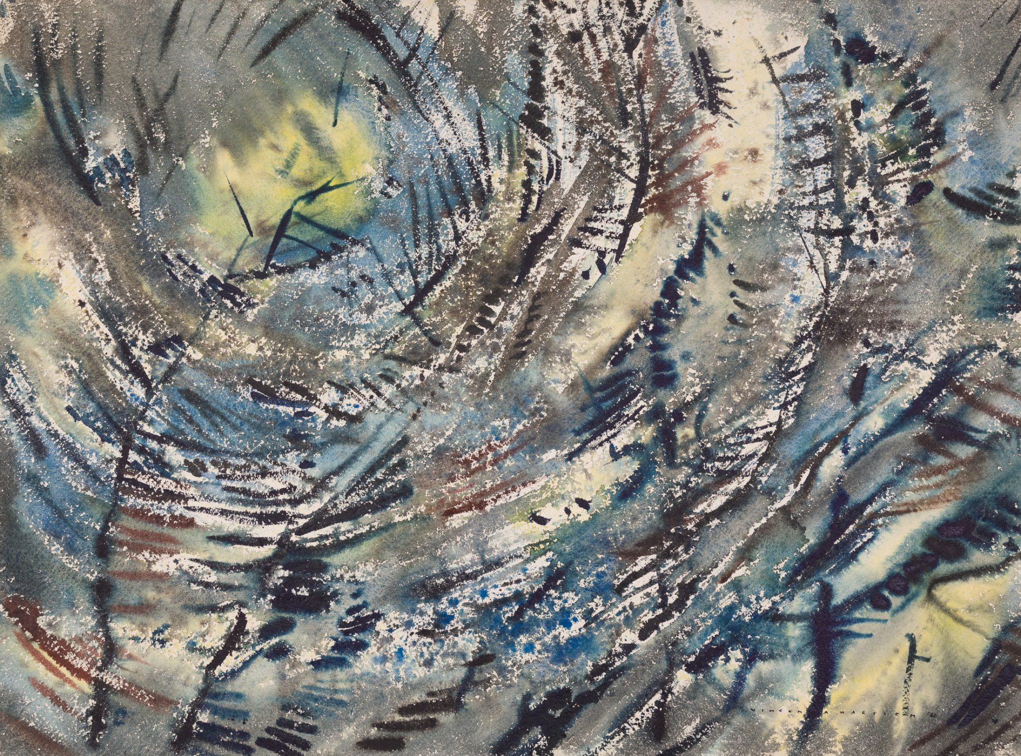 A paining of a landscape featured at Lord Hall Gallery