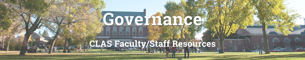 Governance (CLAS Faculty/Staff Resources)