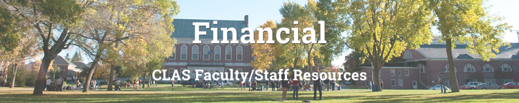 Financial (CLAS Faculty/Staff Resources)