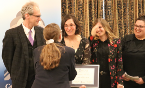 Liliana Herakova receiving Award