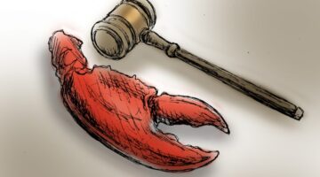 Lobster claw and gavel