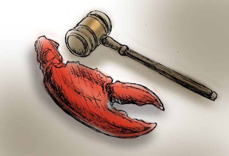 Lobster claw and gavel