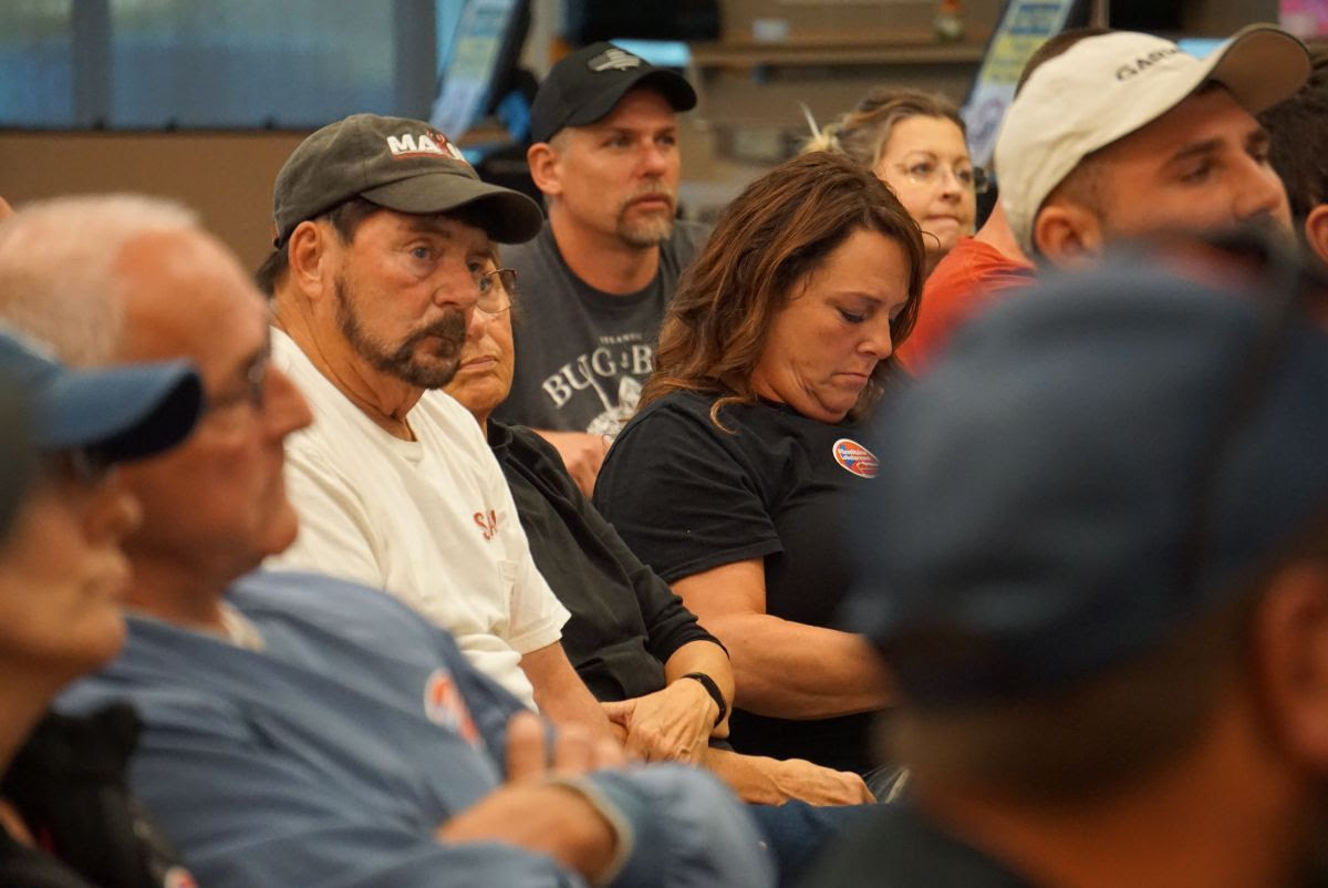 Fishermen in audience at public hearing