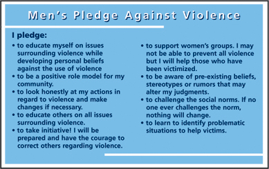 Back of pledge card