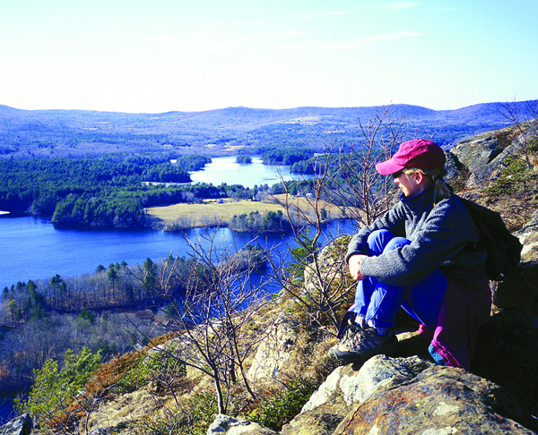 hiker resting