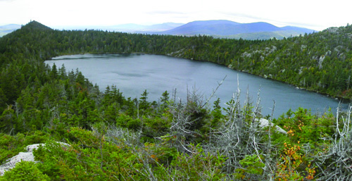 mountaintop lake