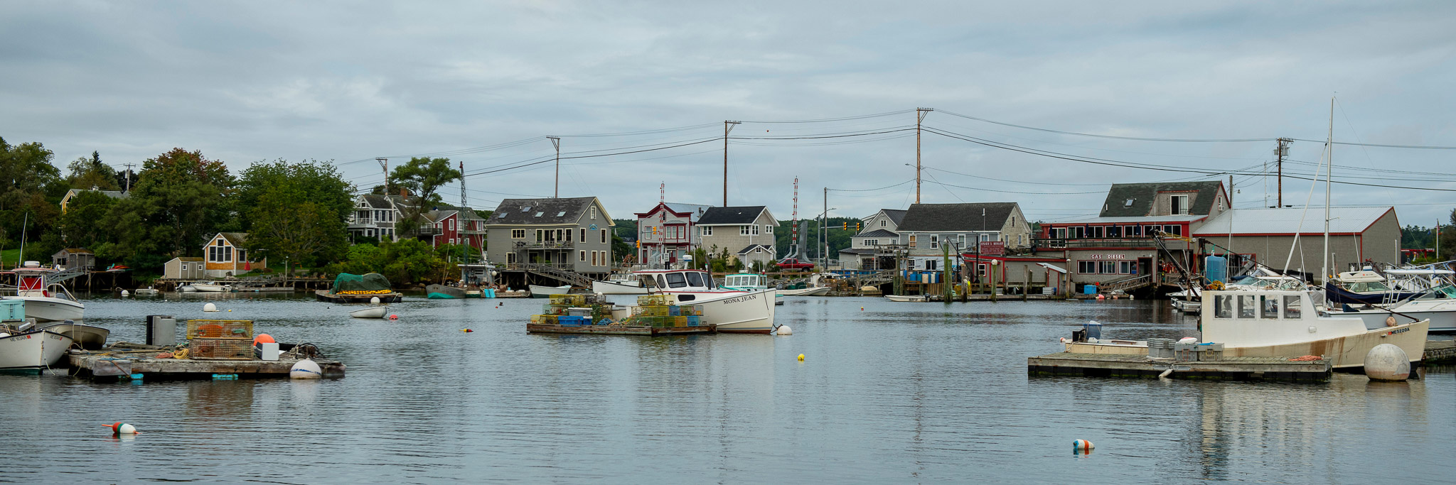 photo of water and working boats