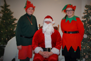 Santa and elves