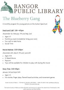 Information flyer re BPL program for children with autism
