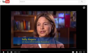 Screenshot of Sally Rogers, UC Davis MIND Institute Researcher