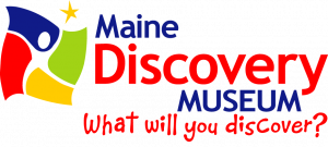 Maine Discovery Museum Logo: What will you discover?