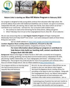 NatureLinks program info flyer