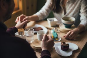 two people having coffee