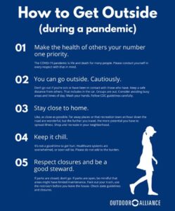 how to get outside in a pandemic