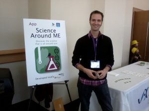 Jay at science festival