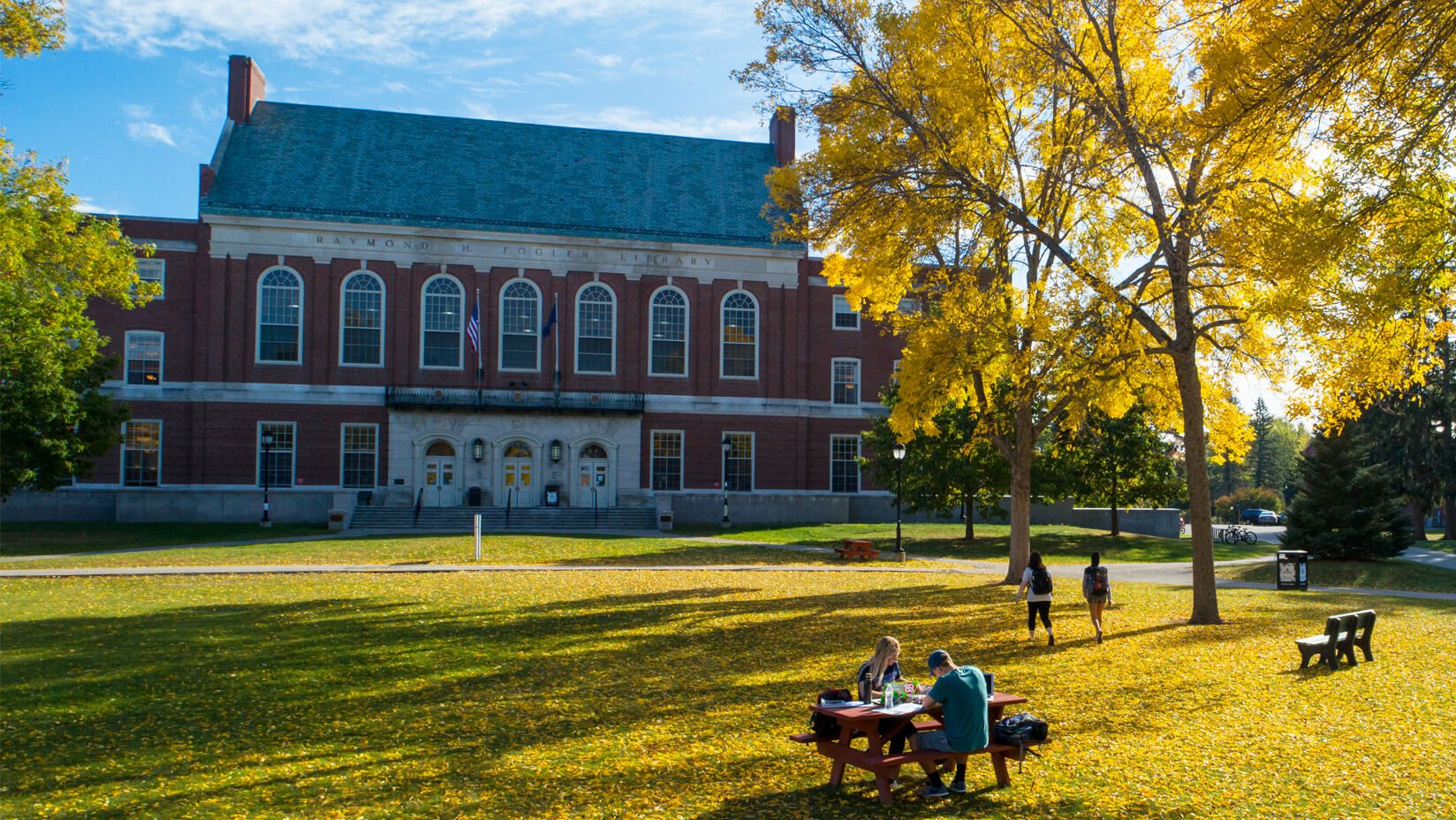 Fogler Library, Fall