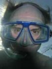Picture of Richard Langton with a dive mask.