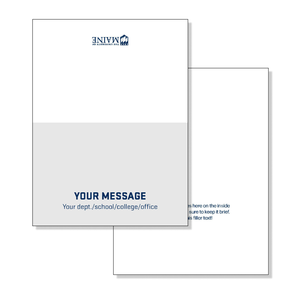 A photo of two templates on a white background