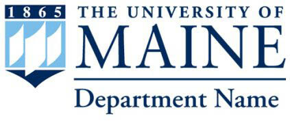 An example of a UMaine Department logo