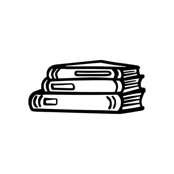 An illustration of a stack of books