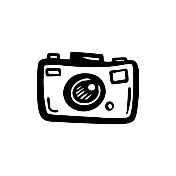 An illustration of a camera