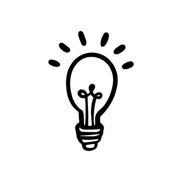 An illustration of a light bulb