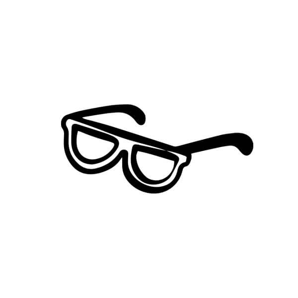 An illustration of glasses