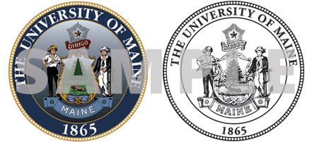 An example illustration of UMaine's crest