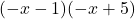 (-x-1)(-x+5)