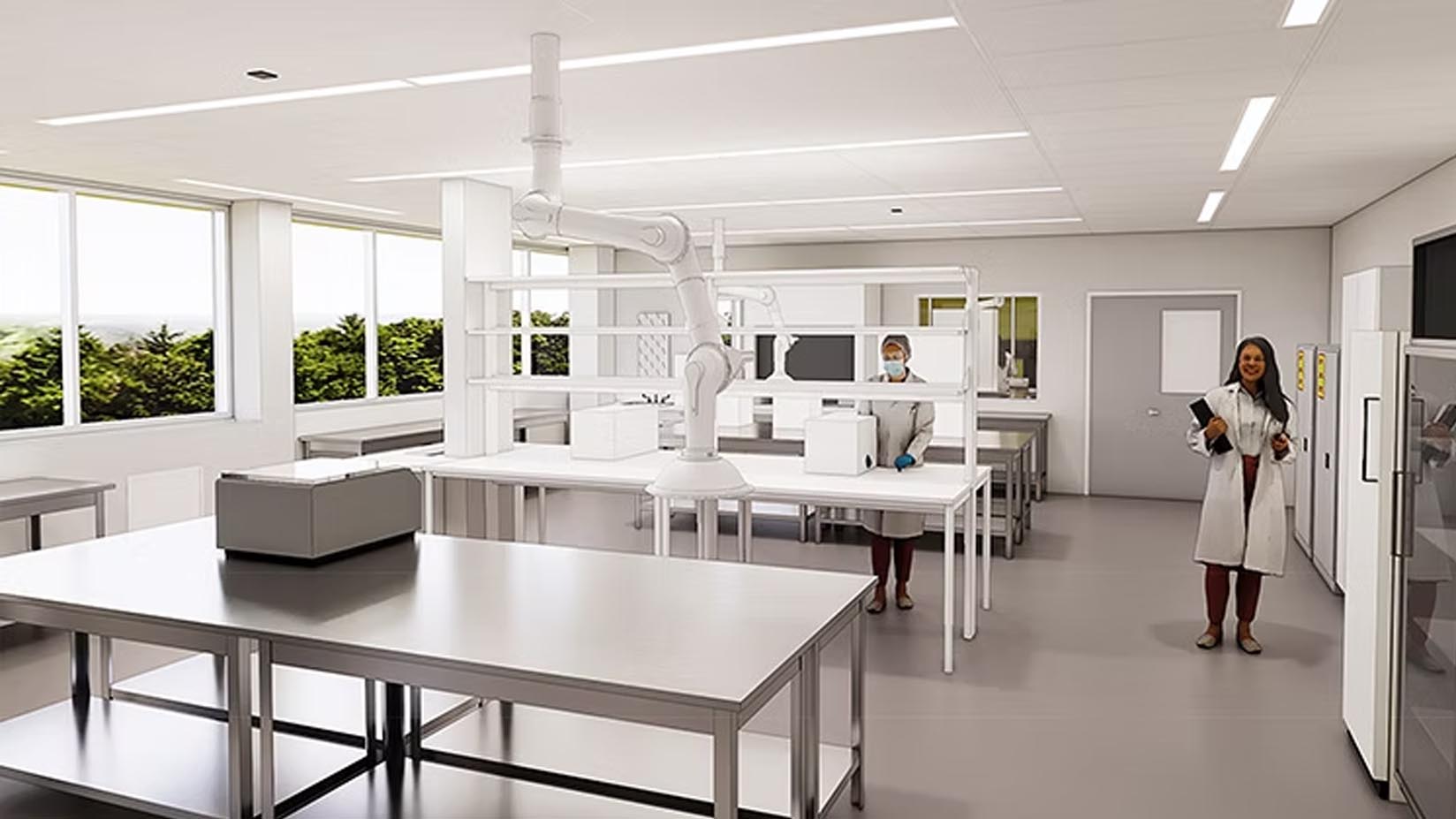 A conceptual rendering of the PFAS Laboratory