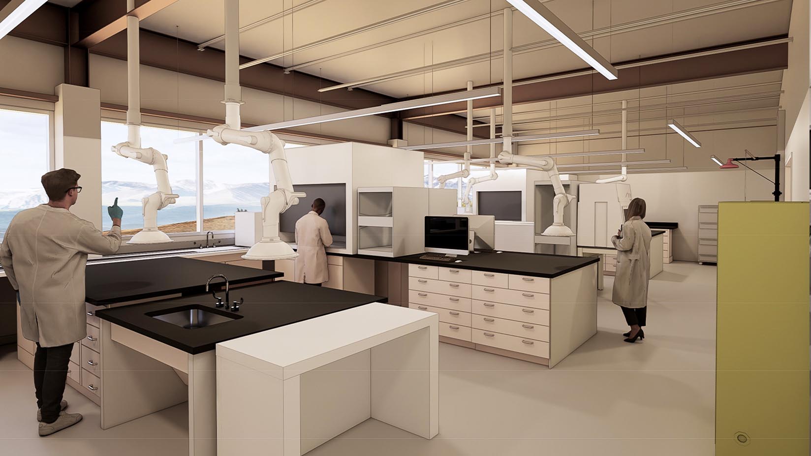 A rendering of the Catalysis Lab