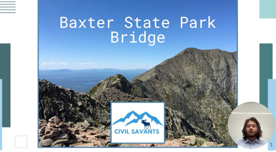 Baxter State Park Bridge presentation slide