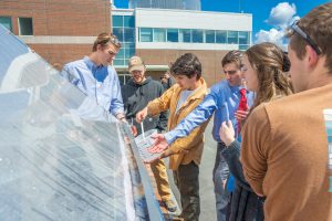 Group if engineers looking at a Computational Model