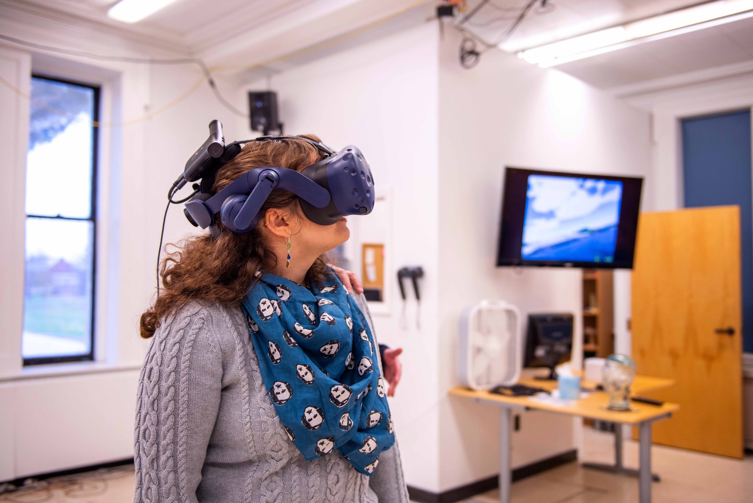 Women in Computer Science workshop using Virtual Reality headsets