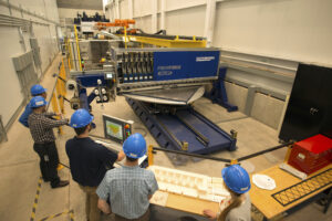 students working in composites lab