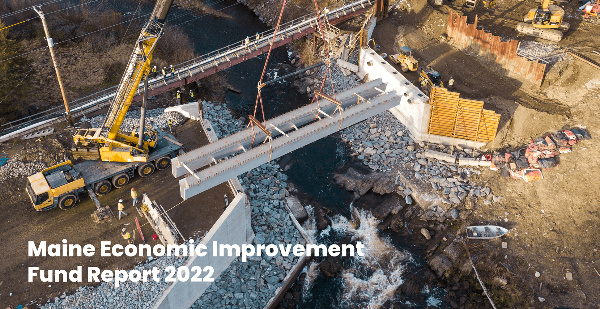MEIF FY22 cover image showing a bridge structure under construction