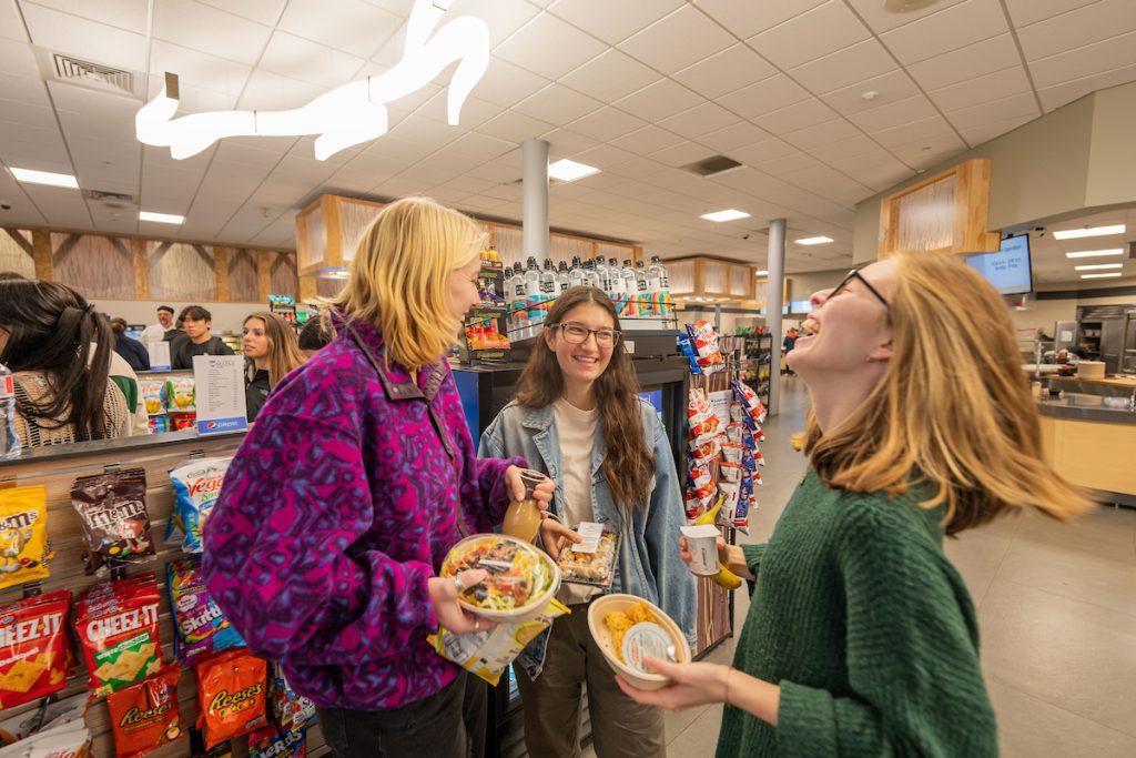 A scene of students inside the Bears Den in Memorial Union