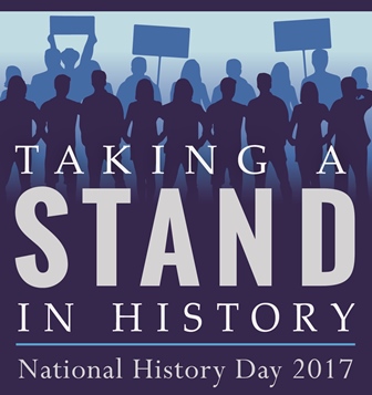 Official 2017 Maine National History Day logo with the theme “Taking A Stand in History.”
