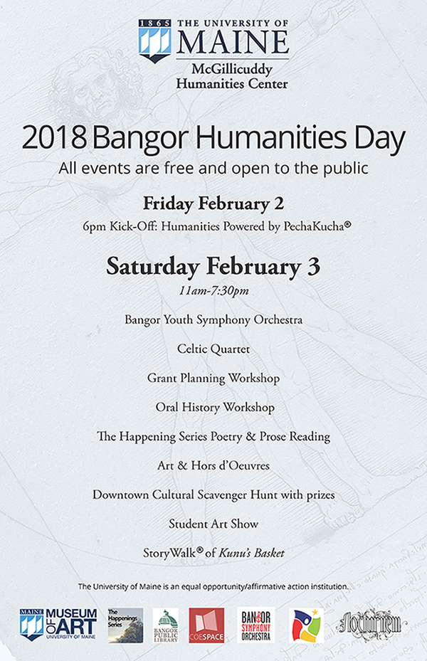 2018 Bangor Humanities Day poster
