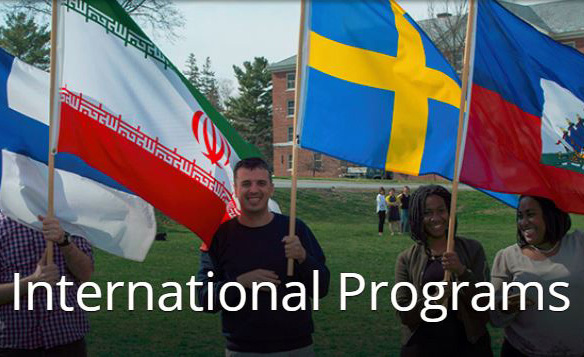 Banner stating International Programs