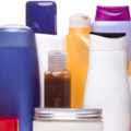 various plastic product bottles