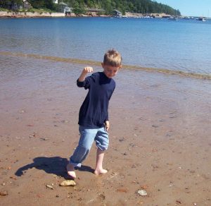 Child on beach