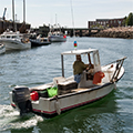 Lobster boat in harbor