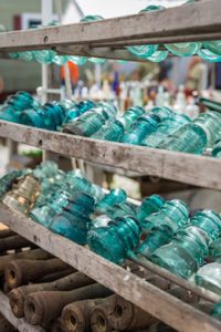 old glass insulators