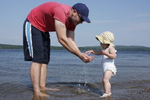 Maine beachgoers